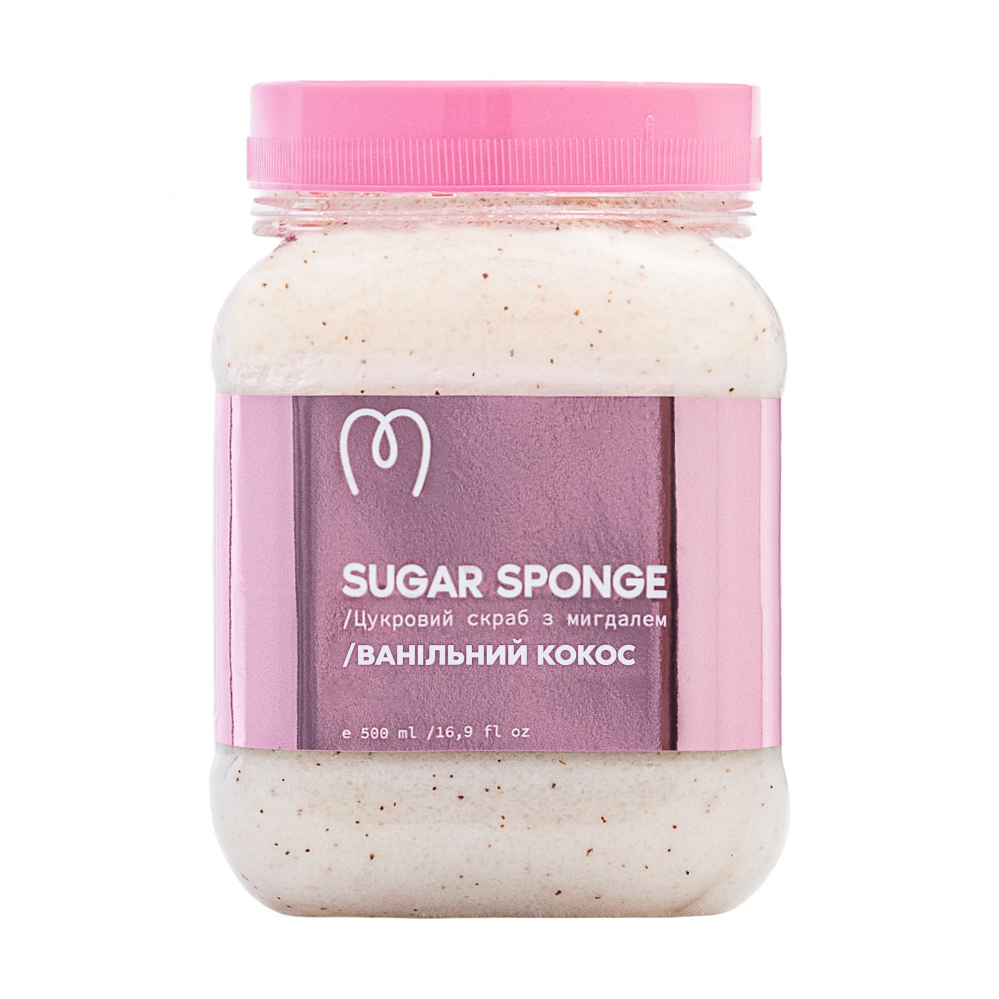 Цукровий скраб для тіла Mary Babe Sugar Sponge Ванільний кокос, з мигдалем, 500 мл